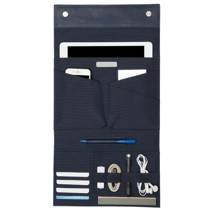 OEM Order Promotional Navy Blue Leather iPad Cover Tablet Sleeve Case