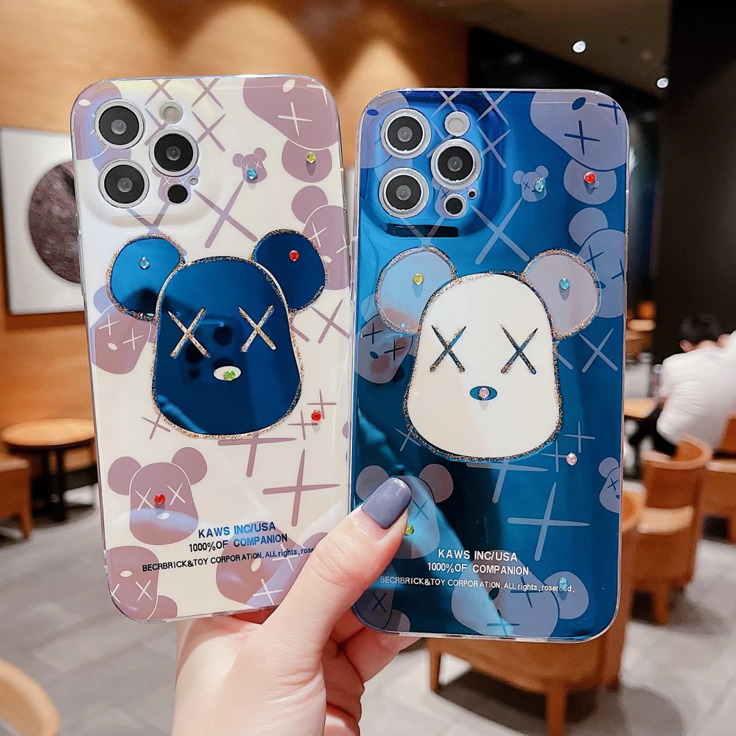 Street Brand Fashion Kaws TPU Soft Mobile Phone Case for Gloomy Bear Momo Mobile Phone IMD Soft Case