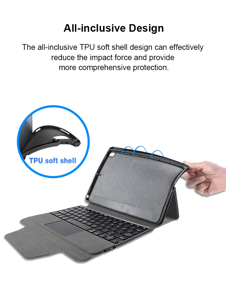 Magic Keyboard Case for iPad 10th Gen Tablet Case with Wireless Keyboard Cover Trackpad China Supplier