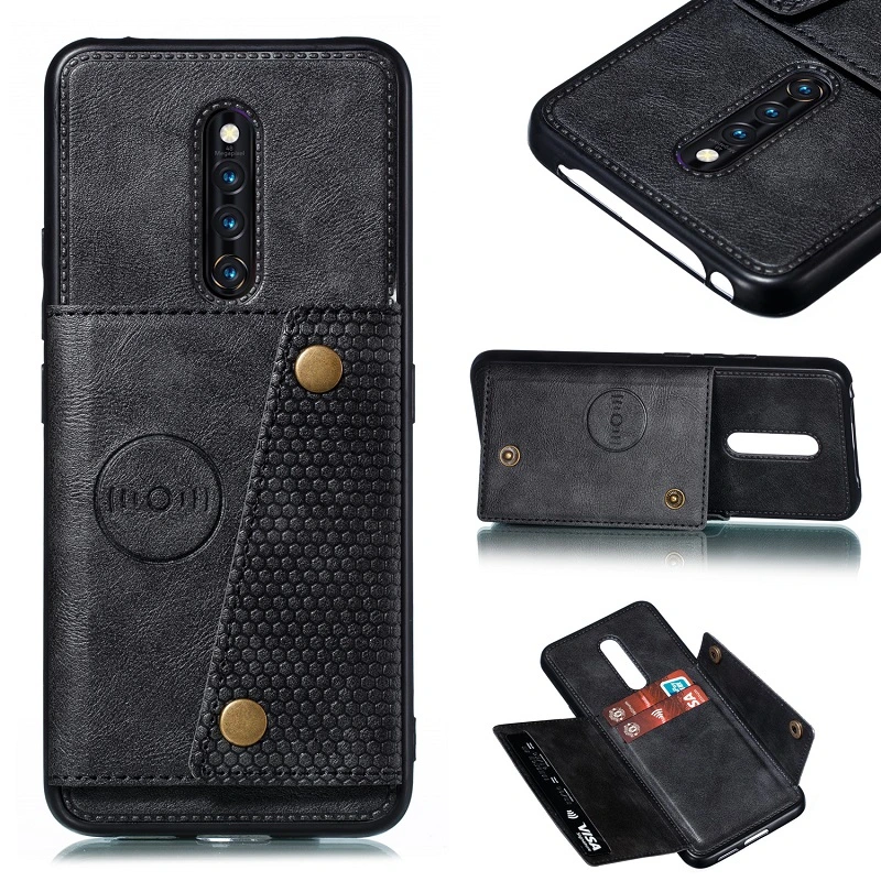 PU Leather Phone Wallet Case with Card Holder for Vivo X27 PRO