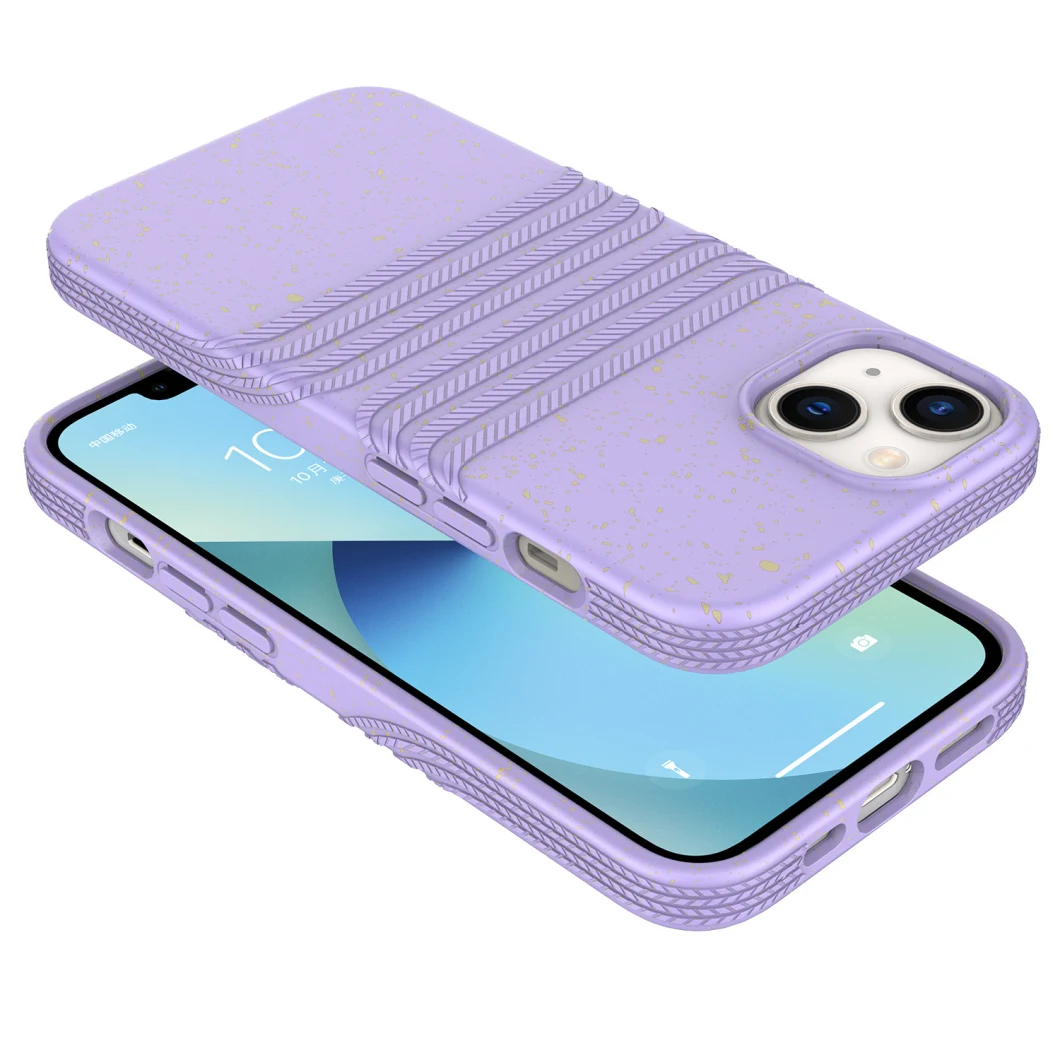 Newly Designed High Quality 2.0mm PLA Fully Degradable Mobile Phone Case for iPhone 13 14 PRO Max