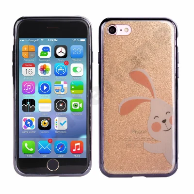 Coque de téléphone de galvanoplastie IMD double face pour iPhone 7 Plus