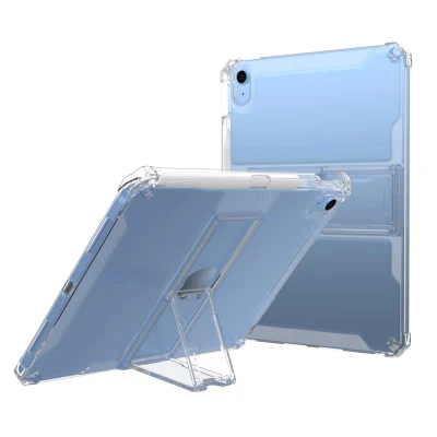 Acrylique transparent PC Kickstand Flexible TPU Tablet Cover Case pour iPad Air 4/5 10,9 pouces 2020 2022