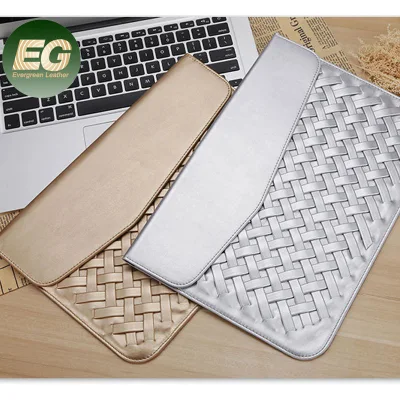 Sh2030 sac tissé pour MacBook Air luxe universel PRO iPad tablette étui en cuir personnalisé pochette pour ordinateur portable