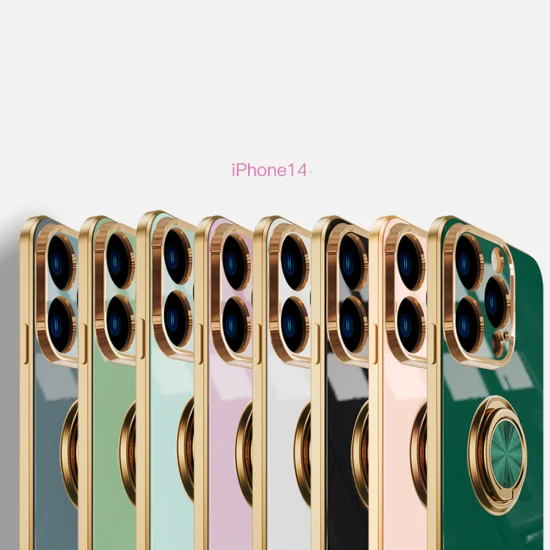 Étui de téléphone portable de mode nouvelle arrivée pour iPhone 13 PRO 14 PRO Max avec anneau magnétique