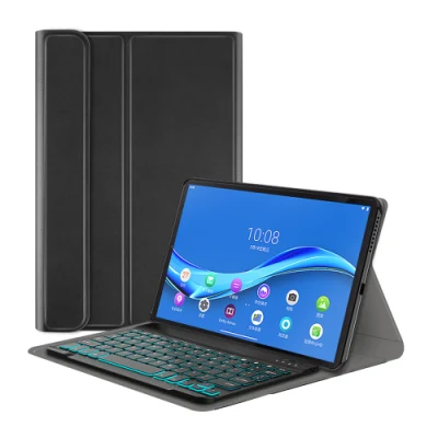 Étui en cuir pour clavier rétro-éclairé RVB pour étui pour tablette Lenovo Tab M10 Plus 10.3 pouces X606 en gros